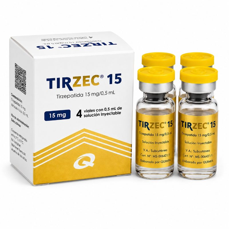 Tirzec 15mg Tirzepatida 4 Ampolas